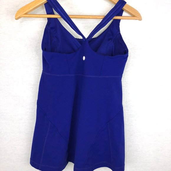 Lululemon Pigment Blue Cross My Heart Tank - Picture 4 of 5